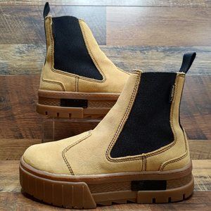 Puma Women’s Mayze Chelsea Platform Boots Taffy Tan Brown 382829-04 Size 6.5